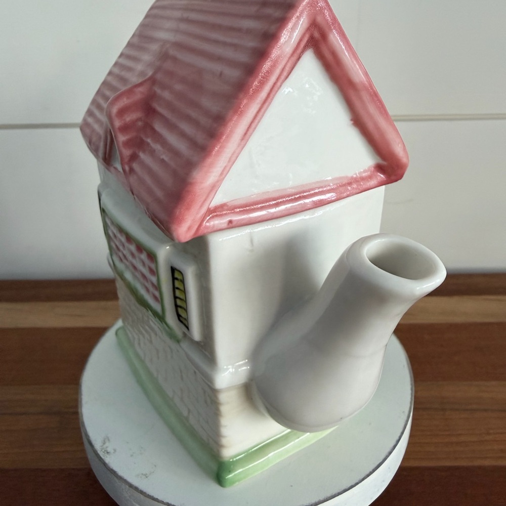 Tea Shop Shaped Ceramic Teapot Cottage Decor - Picture 7 of 7